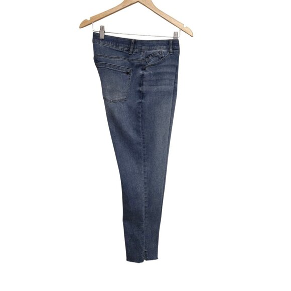 Wit & Wisdom Jeans Womens Size 8 Elastic Waist Raw Fray Hem Stretch Casual - Picture 3 of 8